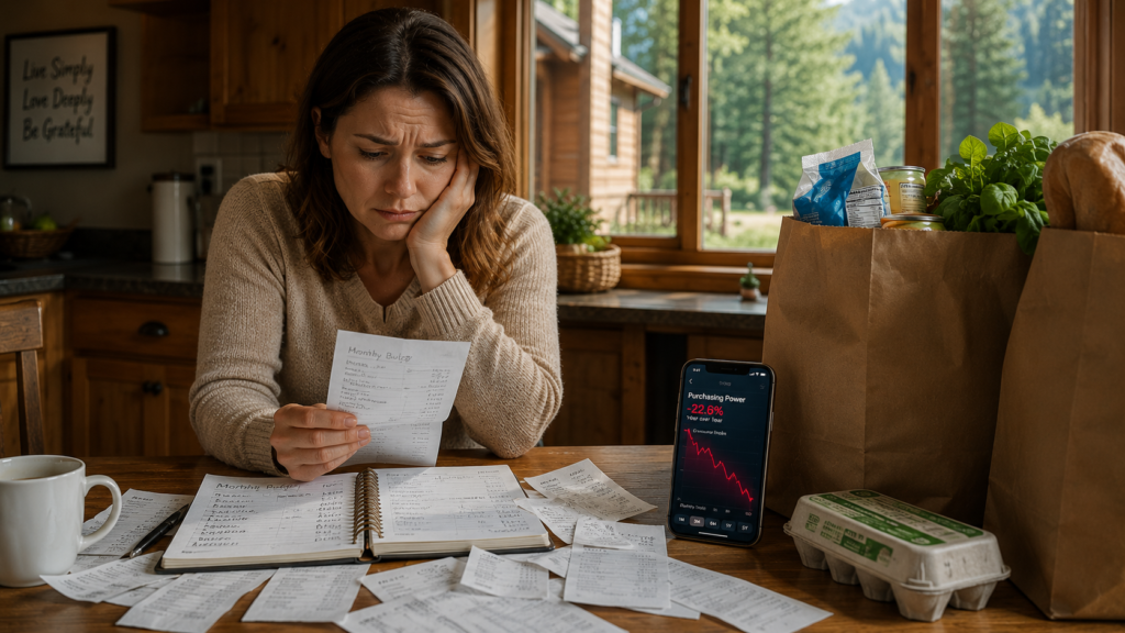 US consumer spending strain 2026 middle class family budget pressure