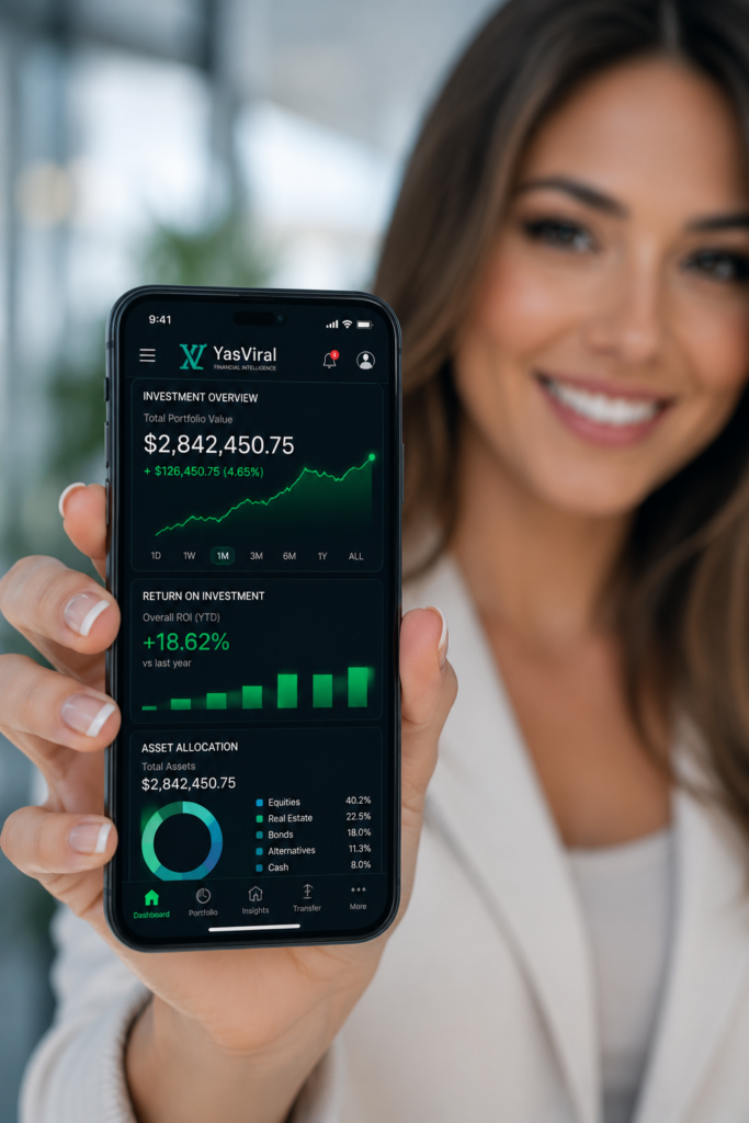 A smartphone tracking daily passive income cash flow from invisible digital assets.